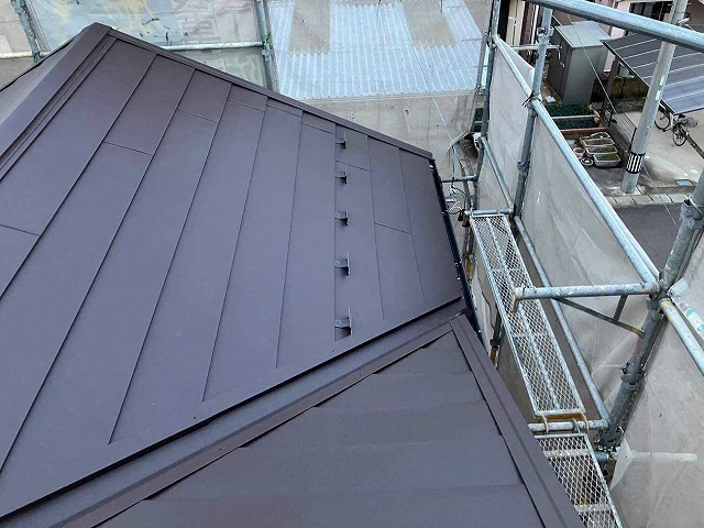 谷板金の取り付け